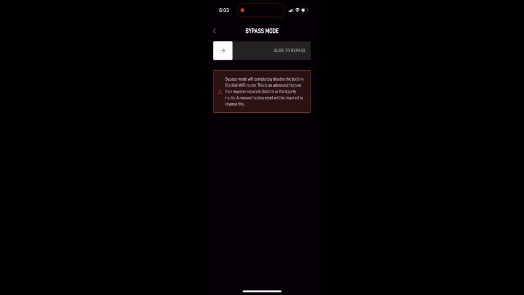مرحله سوم بای پس استارلینک در اپلیکیشن